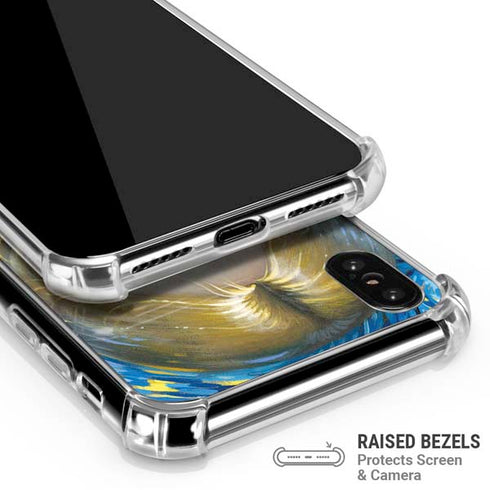 Artist Alice in Van Gogh Starry Night by Jasmine Becket-Griffith iPhone XS Max Clear Case